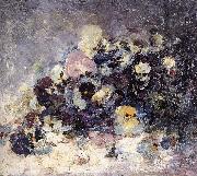 Nicolae Grigorescu Pansies Sweden oil painting reproduction